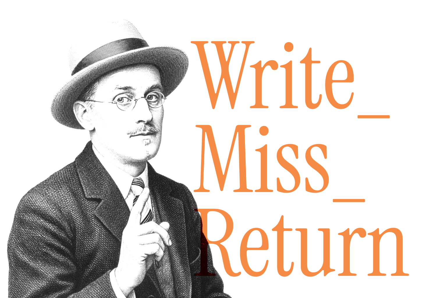 A halftone sequence of writing days with one missed day followed by a return.